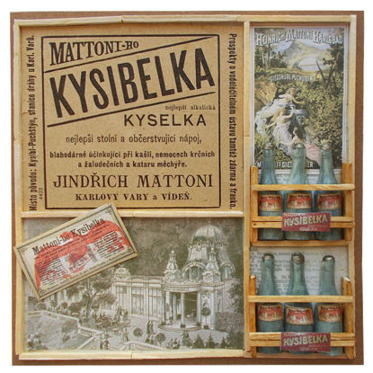 Přání retro koláž Mattoni-ho Kysibelka