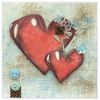 Obrázek Přáníčko do obálky Dvě srdce