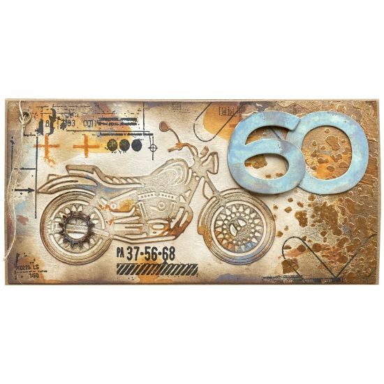 Obrázek Přání k 60. narozeninám Motorkář