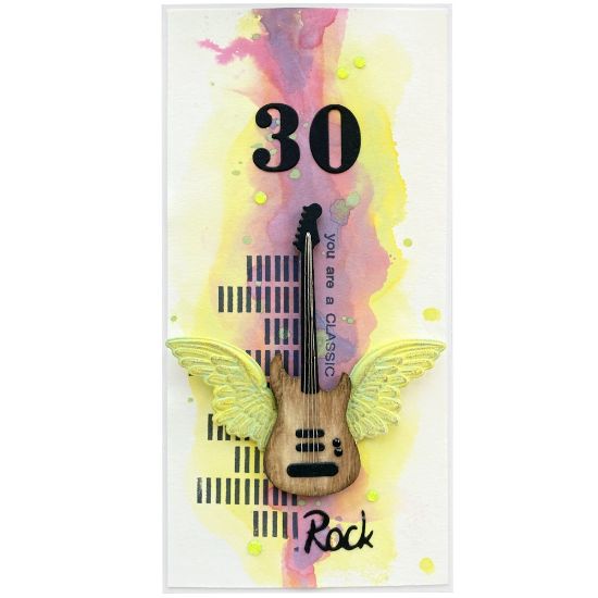 Obrázek Přání k 30. narozeninám Rocker neonové