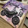 Obrázek Přání k 50. narozeninám Motorkářka 2