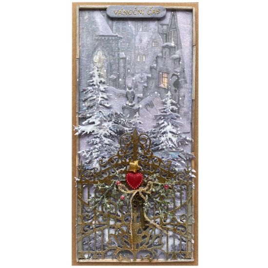 Obrázek Vánoční přáníčko Brána s klíčem
