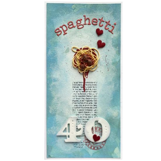 Obrázek Přání k 40. narozeninám Špagety