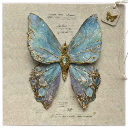 Obrázek Přáníčko do obálky Motýl - hra barev 5