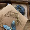 Obrázek Přání s krabičkou Modrý květ