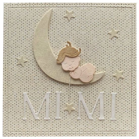 Obrázek Přání k narození miminka Měsíc-mimi