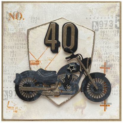 Obrázek Přání k 40. narozeninám Motorkář