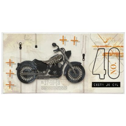 Obrázek Přání k 40. narozeninám Motorkář
