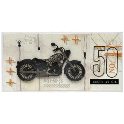 Obrázek Přání k 50. narozeninám Motorkář