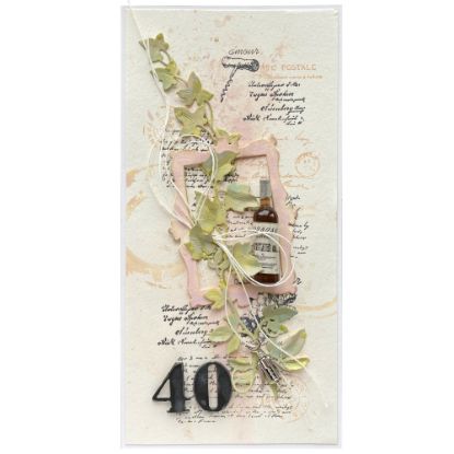 Obrázek Přání k 40. narozeninám Růžové víno