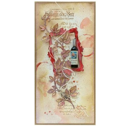 Obrázek Přání do obálky Červené víno 2