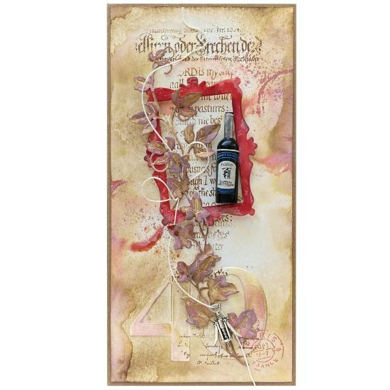 Obrázek Přání k 40. narozeninám Červené víno