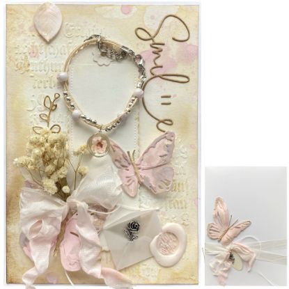 Obrázek Přání v krabičce s dárečkem Náramek s kvítkem