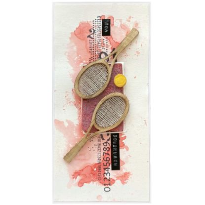 Obrázek Přáníčko do obálky Tenis - antuka