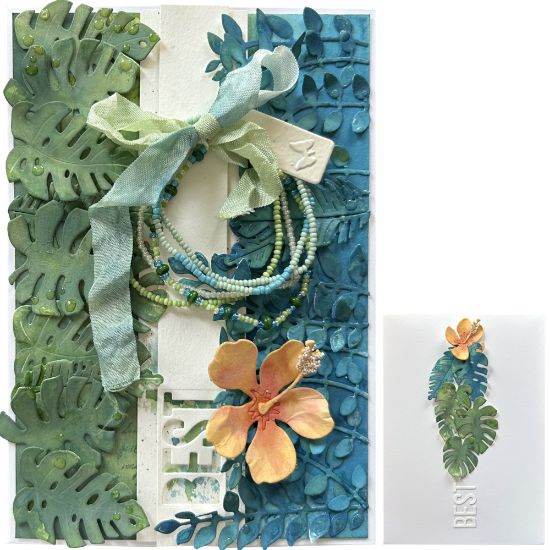 Obrázek Přáníčko v krabičce s dárečkem Set náramků Tropical