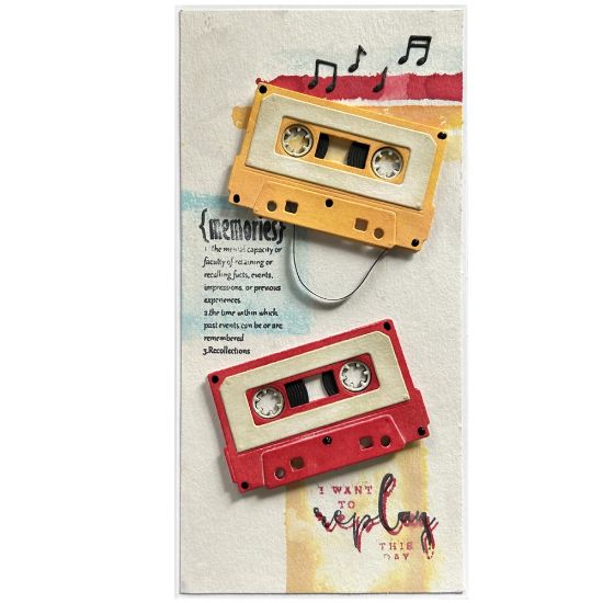 Obrázek Retro přáníčko Audio kazeta