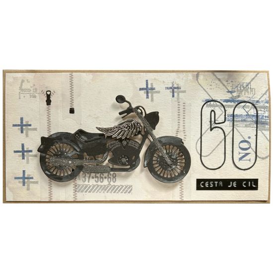 Obrázek Přání k 60. narozeninám Motorkář
